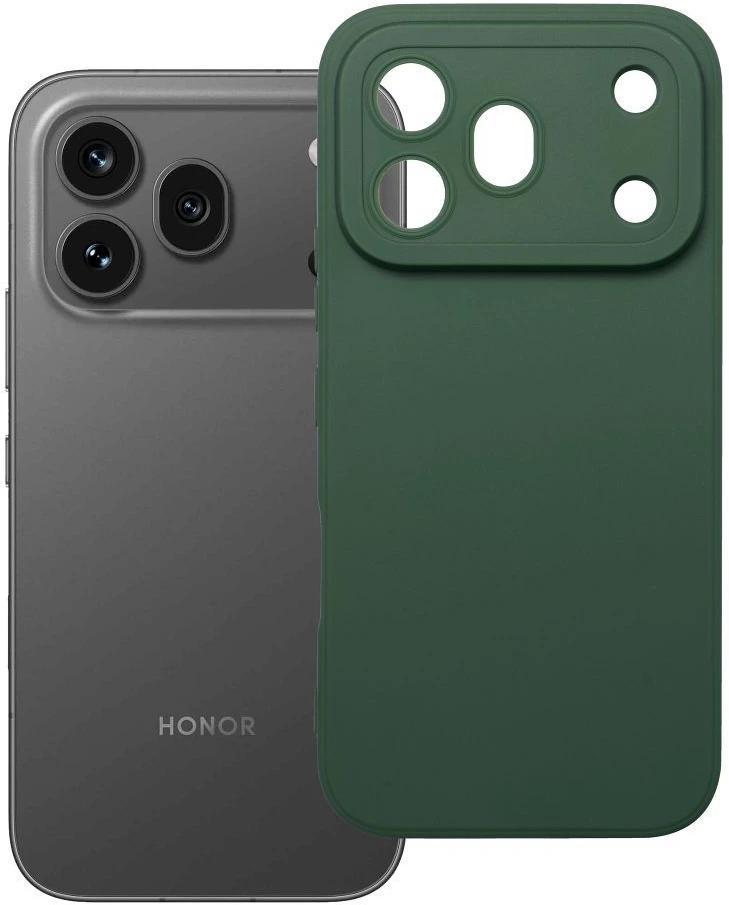 Dėklas Oem Case for Honor 600 PRO Matt 2.0 dark žalias
