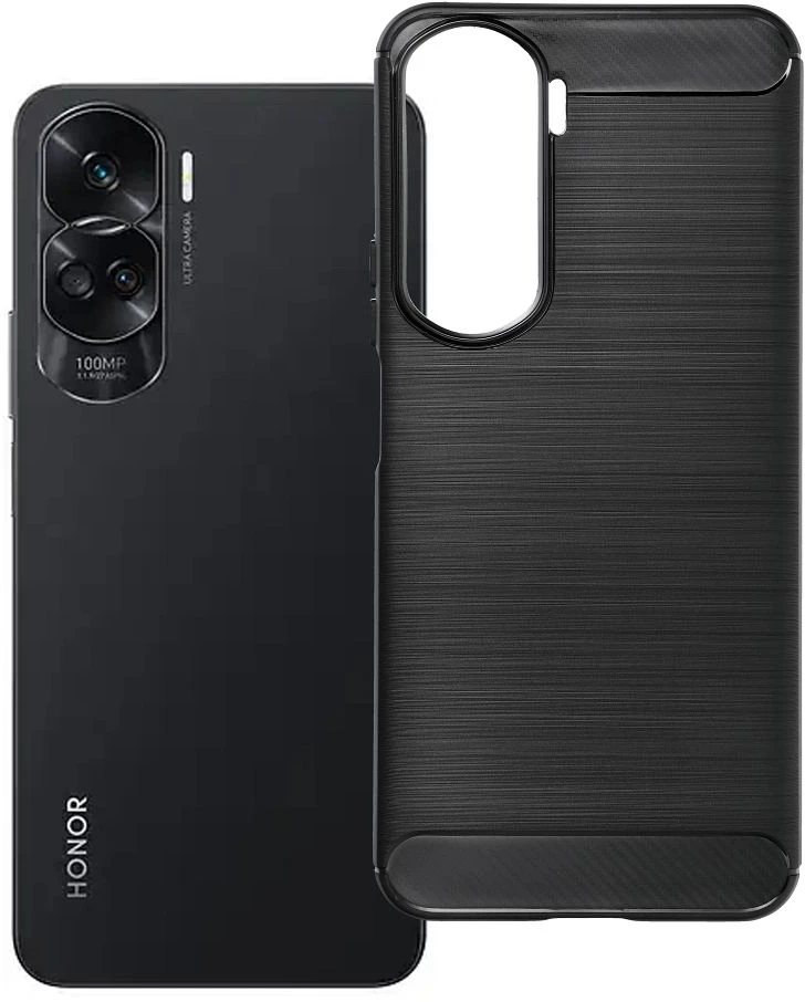 Dėklas Oem Case for Honor 90 LITE Carbon 2.0 juodas