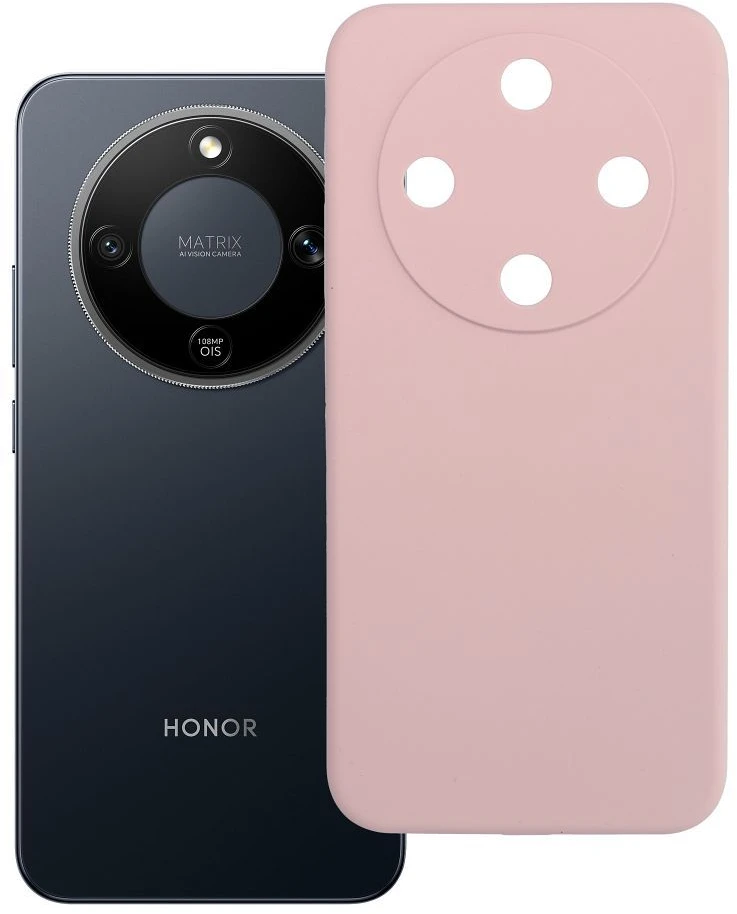 Dėklas Oem Case for Honor Magic 8 LITE Silicone 2mm (camera protection) powder pink