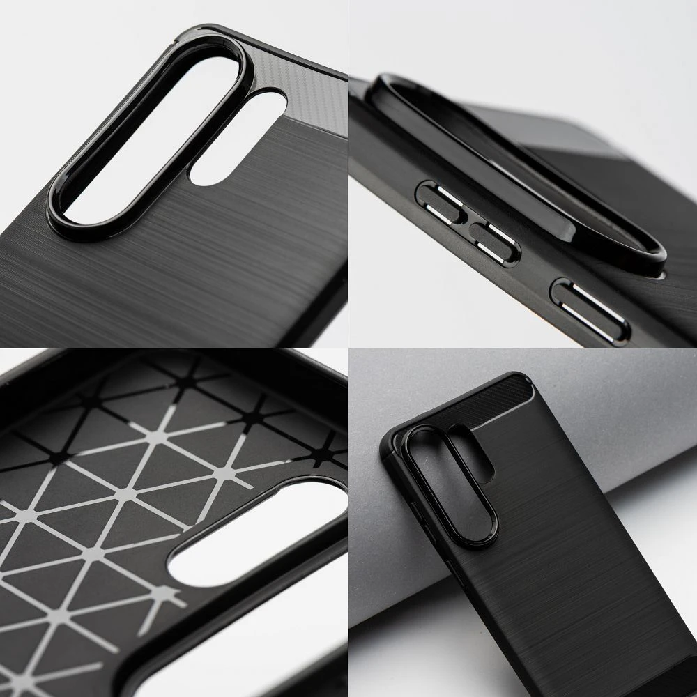 Oem Huawei P Smart 2019 Carbon 2.0 dėklas, juodas