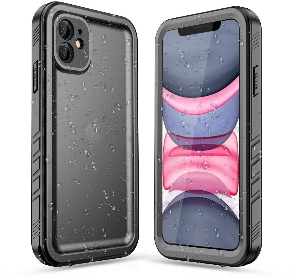 Dėklas Oem Case for iPhone 11 Atsparus vandeniui Shellbox DOT juodas