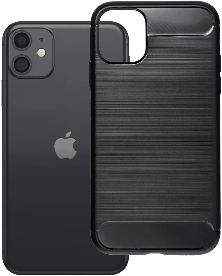 OEM dėklas iPhone 11 Carbon 2.0 juodas