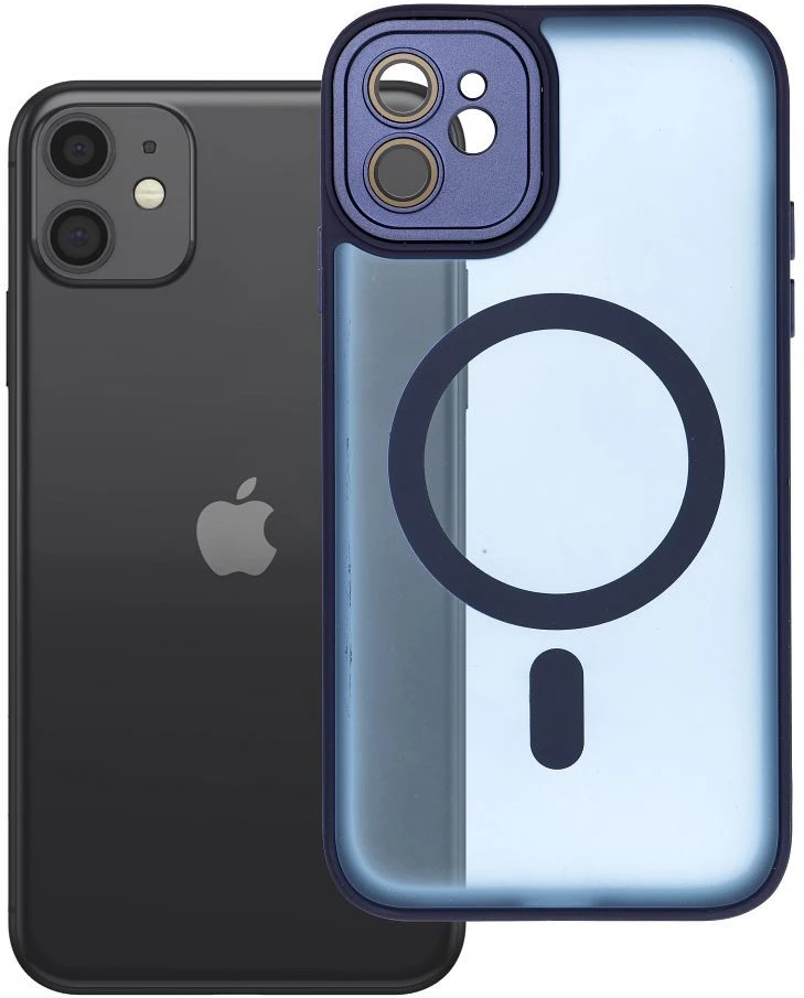OEM dėklas, skirtas iPhone 11, Variete Mag dėklas, suderinamas su MagSafe, tamsiai mėlynas