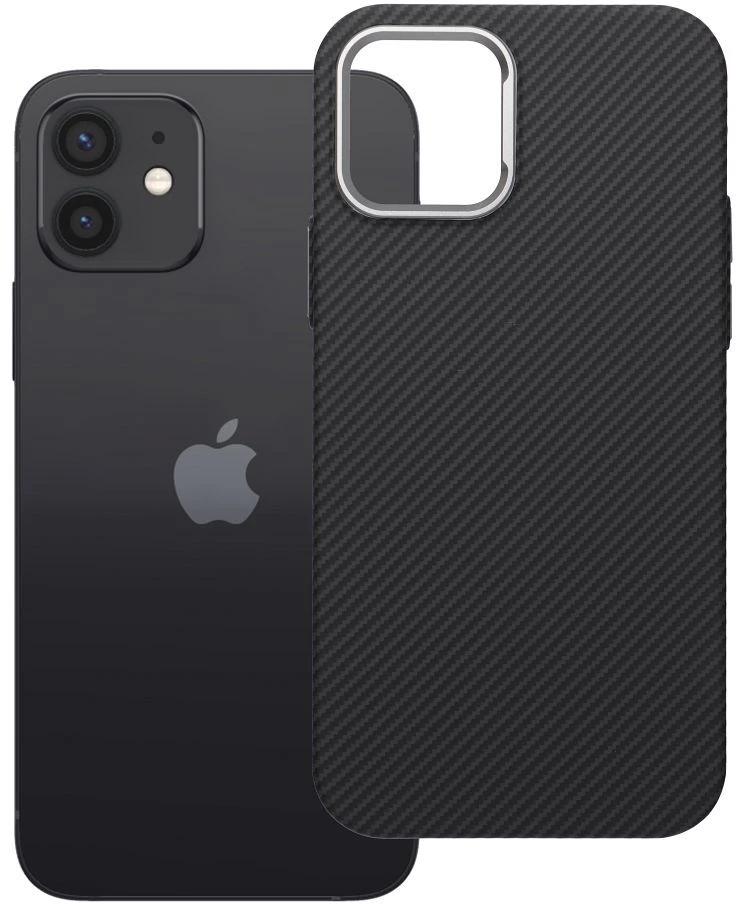 Oem Originalus „iPhone 12“ / „12 PRO“ K-Look dėklas, suderinamas su „MagSafe“ juodas