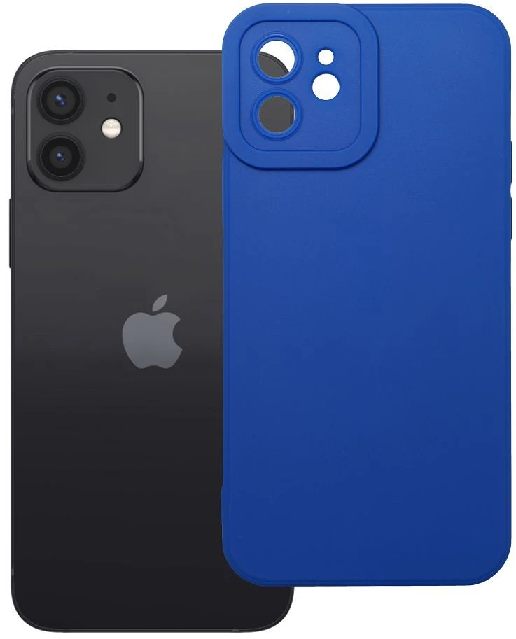 OEM dėklas, skirtas iPhone 12 matinis 2.0 mėlynas