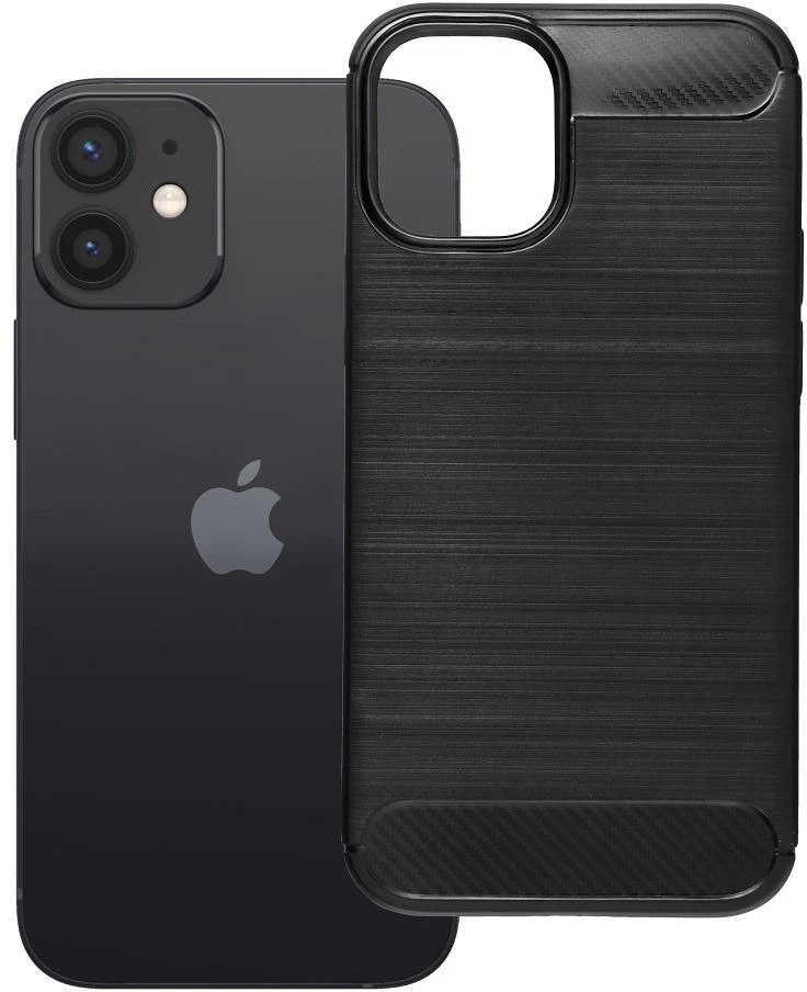 OEM dėklas iPhone 12 MINI Carbon 2.0 juodas