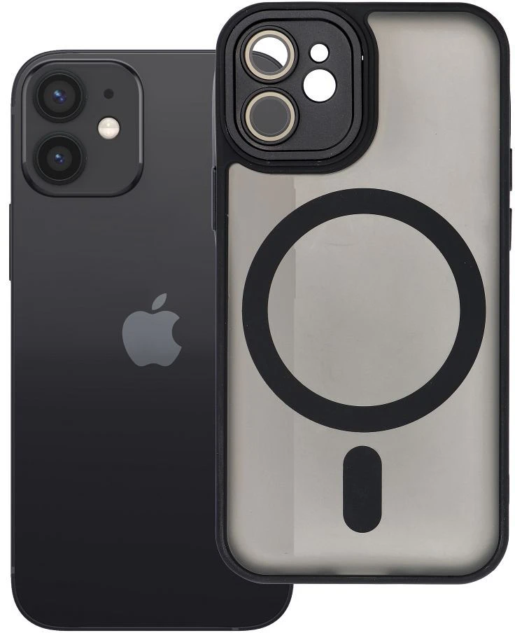 Oem Originalus „iPhone 12 MINI“ dėklas, suderinamas su „MagSafe“ ir juodas