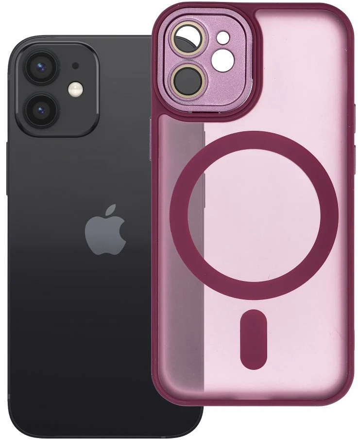 OEM dėklas, skirtas iPhone 12 MINI, Variete Mag Cover, suderinamas su MagSafe violetine