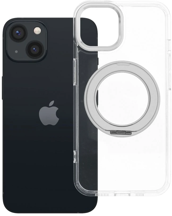 Oem Originalus „iPhone 13“ dėklas, apvalus stovas, suderinamas su „MagSafe“, permatomas