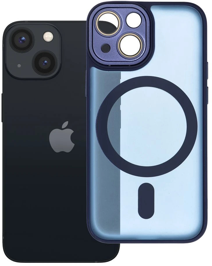 OEM dėklas, skirtas iPhone 13 MINI, Variete Mag Cover, suderinamas su MagSafe, tamsiai mėlynas