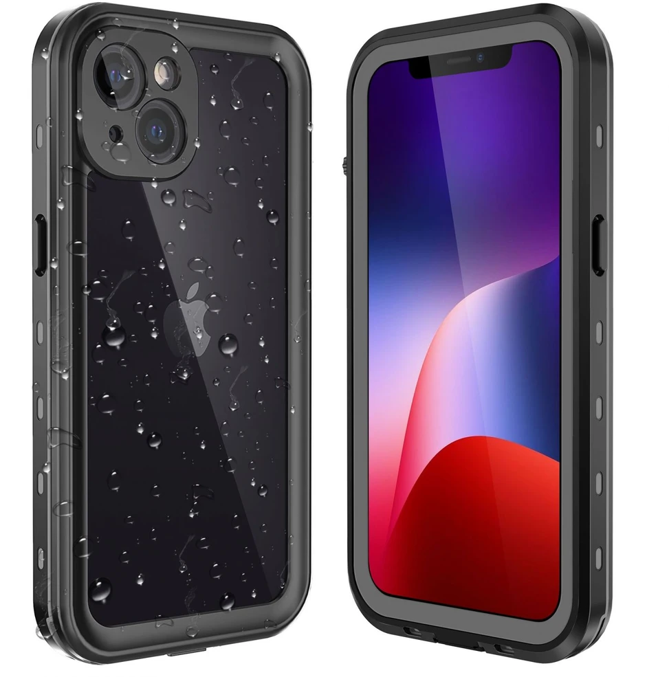 Dėklas Oem Case for iPhone 13 Shellbox DOT waterproof juodas