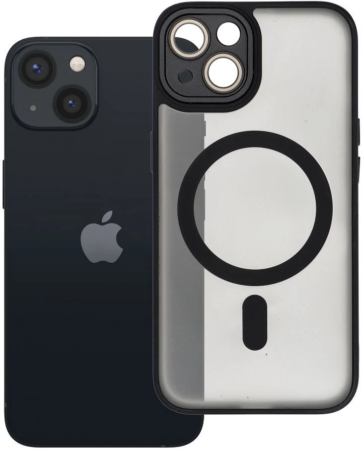 „Oem iPhone 13 Variete Mag“ dėklas, suderinamas su „MagSafe“ (juodas)