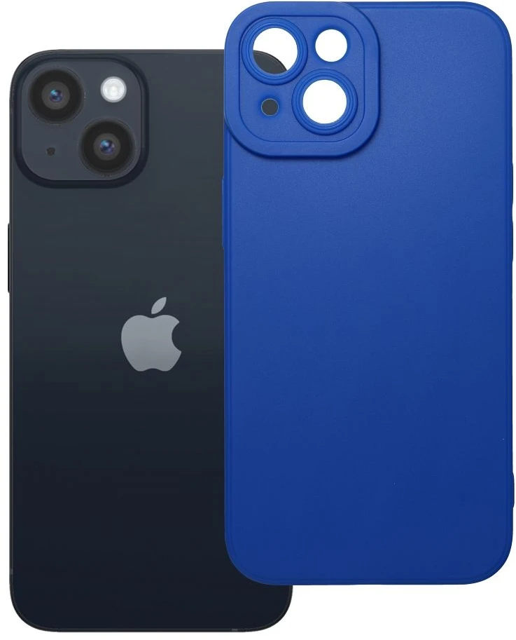 OEM dėklas, skirtas iPhone 14 matinis 2.0 mėlynas
