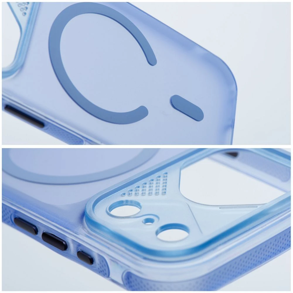 Oem Originalus „iPhone 14 PRO Aurora“ dėklas, suderinamas su „MagSafe“ mėlynas