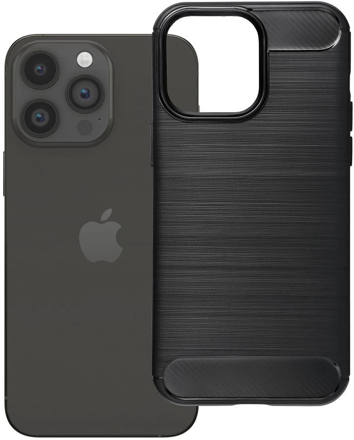 OEM dėklas, skirtas iPhone 14 PRO MAX, Carbon 2.0, juodas