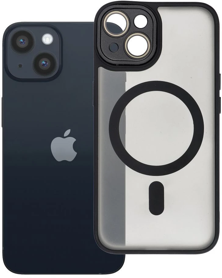 OEM dėklas, skirtas iPhone 14, Variete Mag Cover, suderinamas su MagSafe juodas