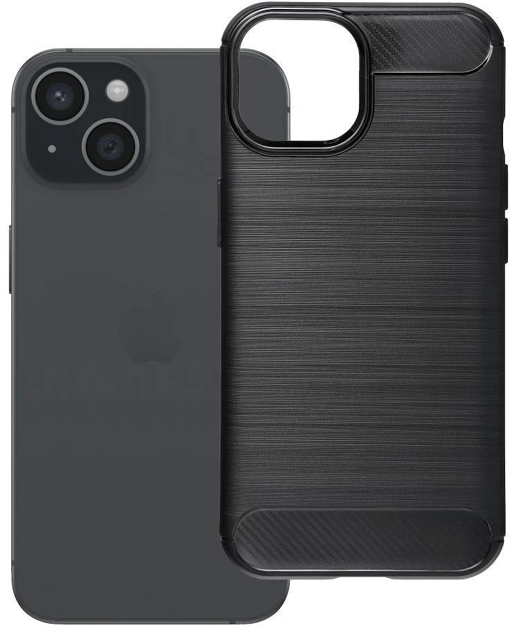 OEM dėklas iPhone 15 Carbon 2.0 juodas