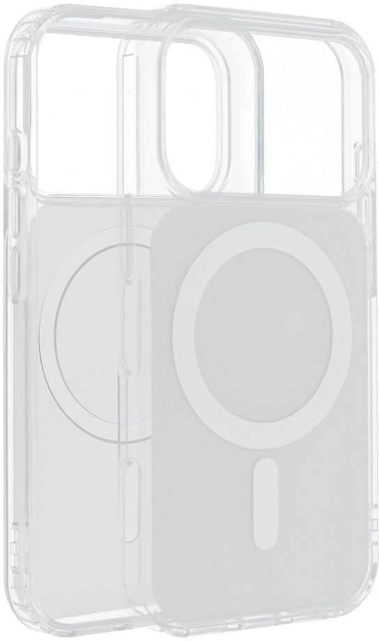 Oem Originalus „iPhone 15 PRO“ dėklas, skaidrus „Fusion Mag Cover“, suderinamas su „MagSafe“ baltais