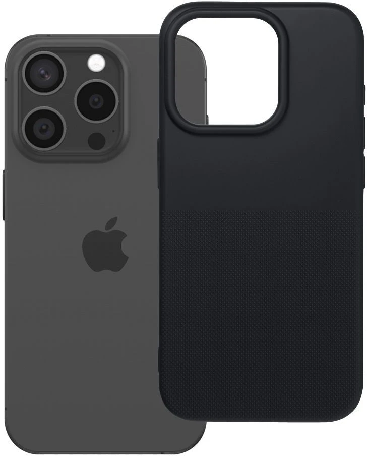 OEM dėklas, skirtas iPhone 15 PRO, „Easy Dual“, juodas