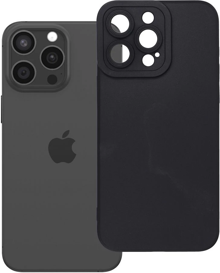 Dėklas Oem Case for iPhone 15 PRO MAX Matt 2.0 juodas