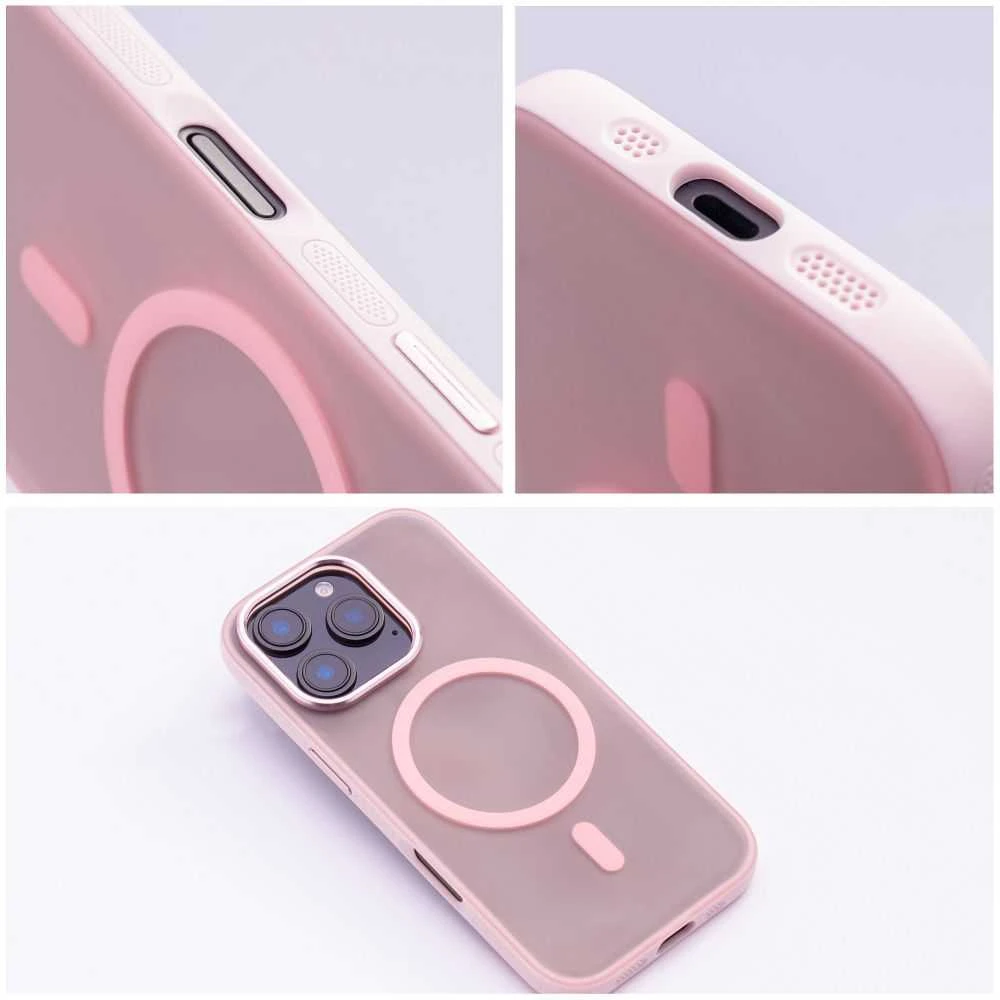 Oem Originalus „iPhone 16 Flexline Mag“ dėklas, suderinamas su „MagSafe“, rožinis