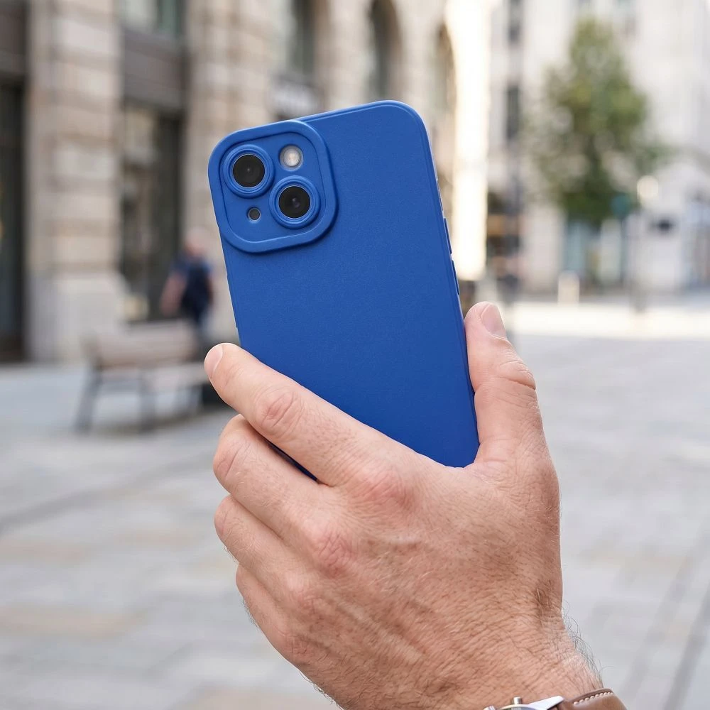 OEM dėklas, skirtas iPhone 16 matinis 2.0, mėlynas