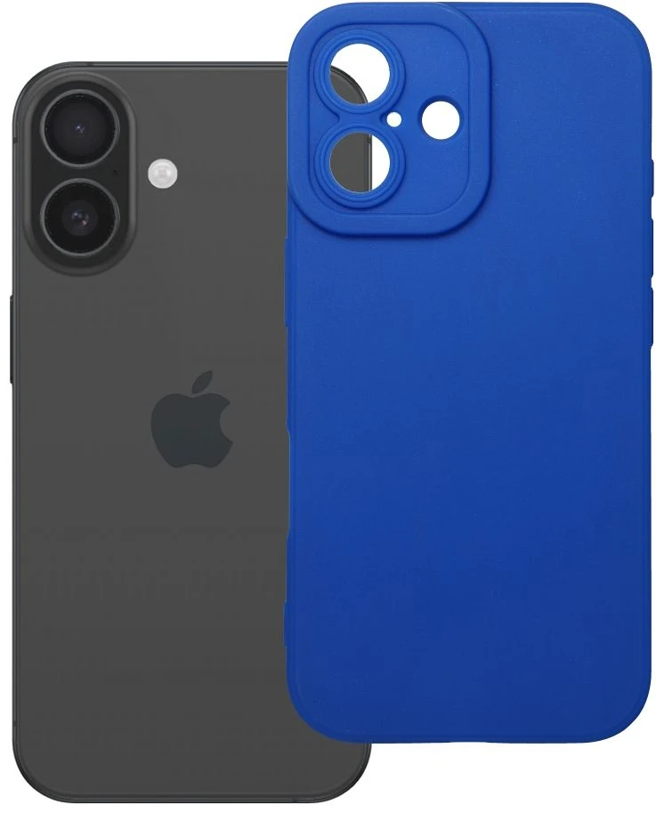 OEM dėklas, skirtas iPhone 16 matinis 2.0, mėlynas