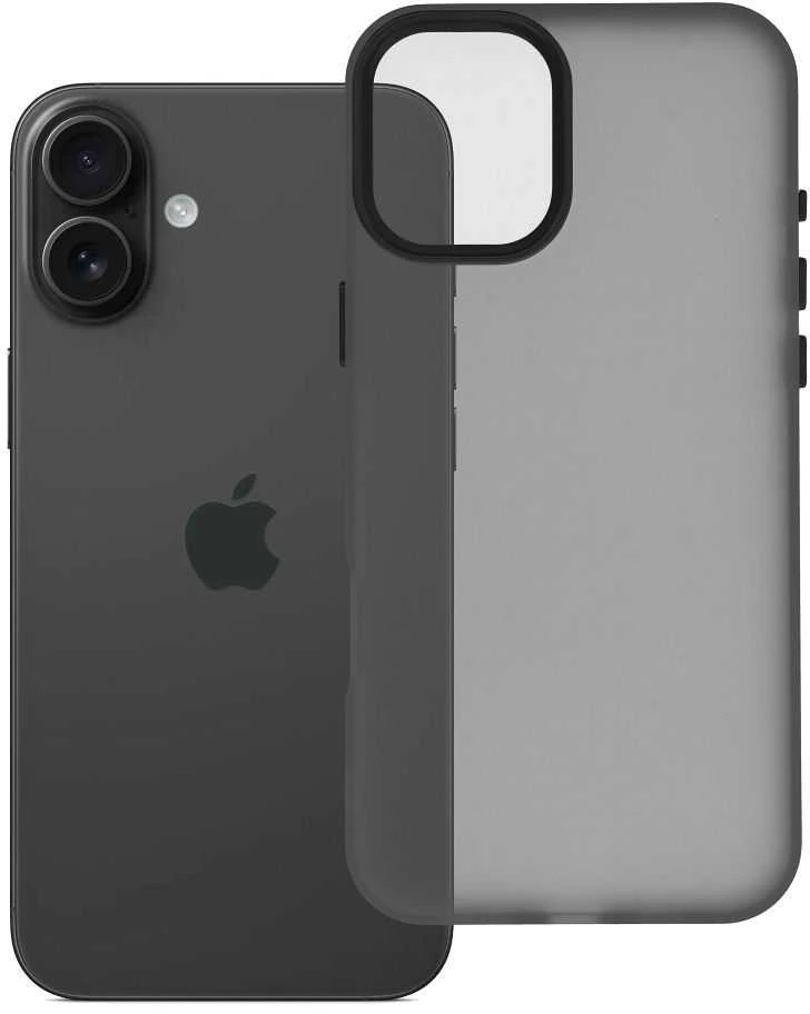 OEM dėklas, skirtas iPhone 16 PLUS, sultingas juodas