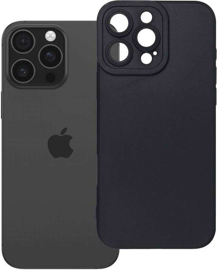 Dėklas Oem Case for iPhone 16 PRO MAX Matt 2.0 juodas