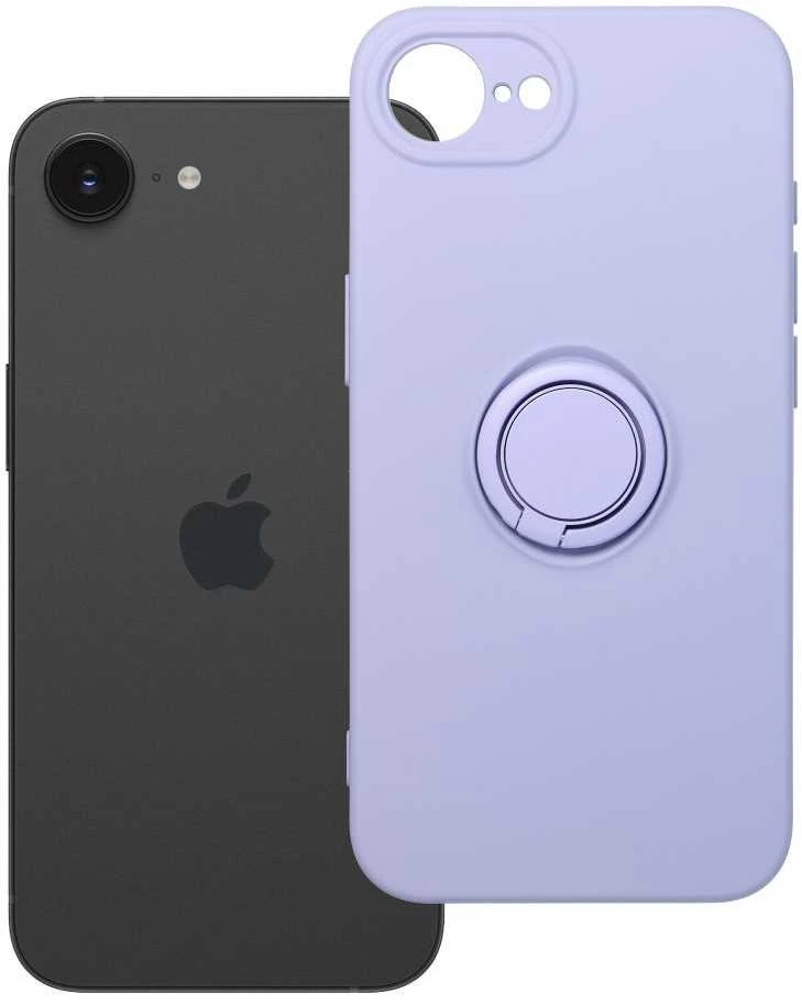 Dėklas Oem Case for iPhone 16e (SE 4 2025) / 17e Silicone Ring violetinė