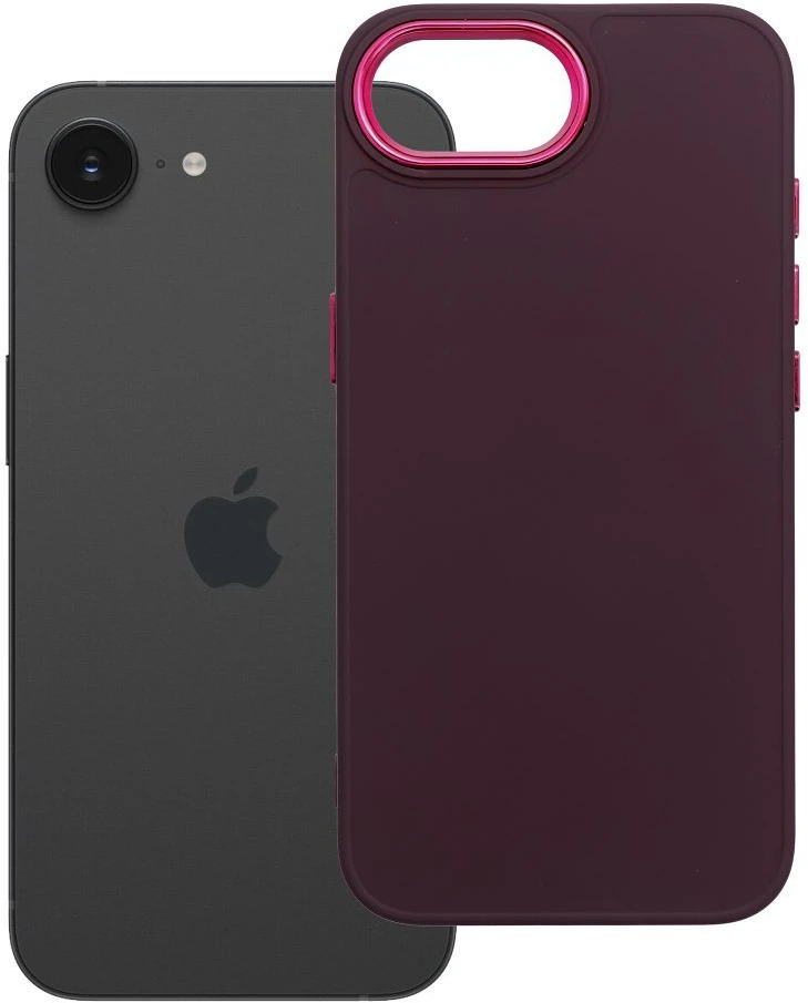 Dėklas Oem Case for iPhone 16e (SE 4 2025) / 17e Frame violetinė