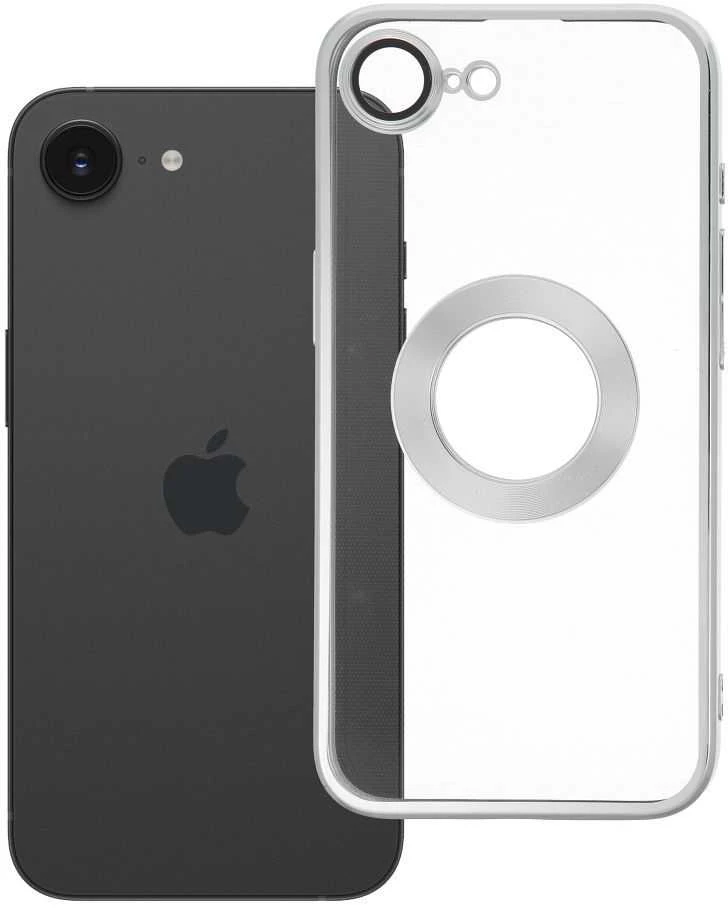Dėklas Oem Case for iPhone 16e (SE 4 2025) / 17e Glam sidabrinis