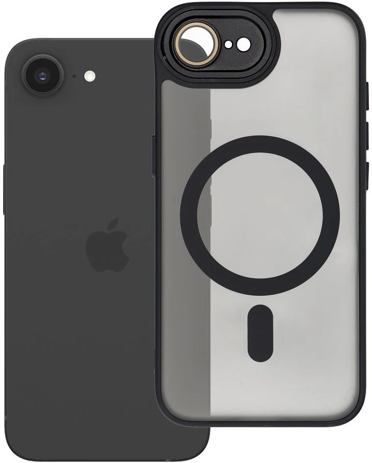 Oem Originalus dėklas, skirtas iPhone 16e (SE4 2025) / 17e, „Variete Mag Cover“, suderinamas su „MagSafe“ (juodas)