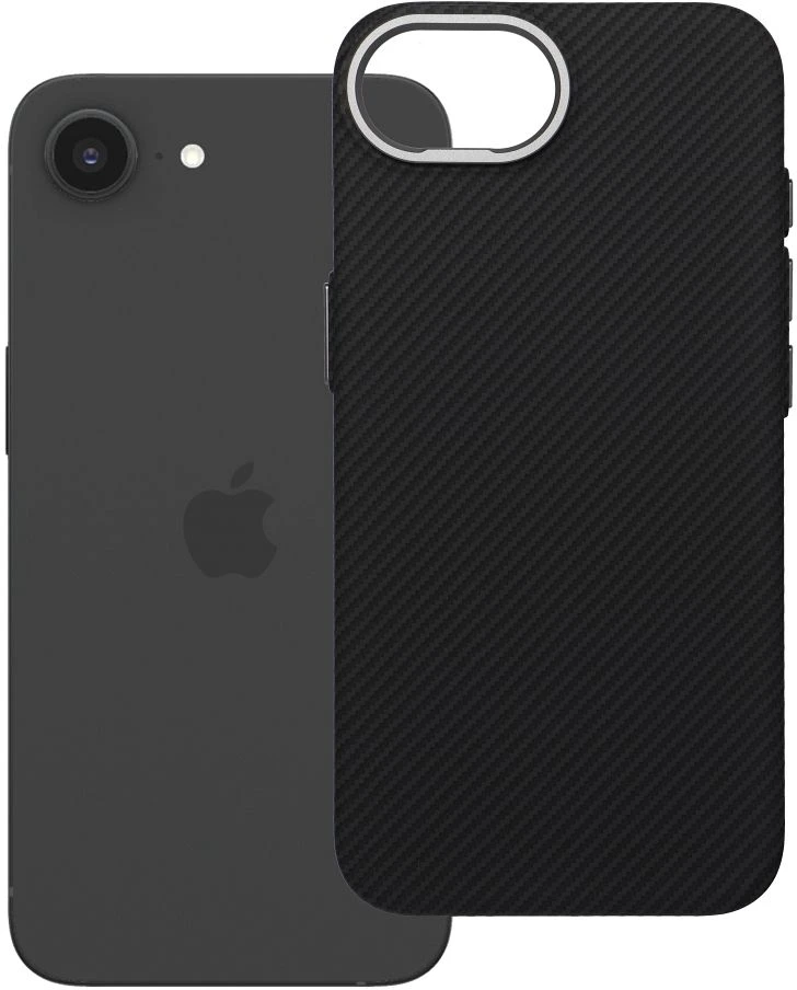 Oem Originalus „iPhone 16e“ (SE4 2025) / 17e dėklas, K-Look, suderinamas su „MagSafe“ juodas