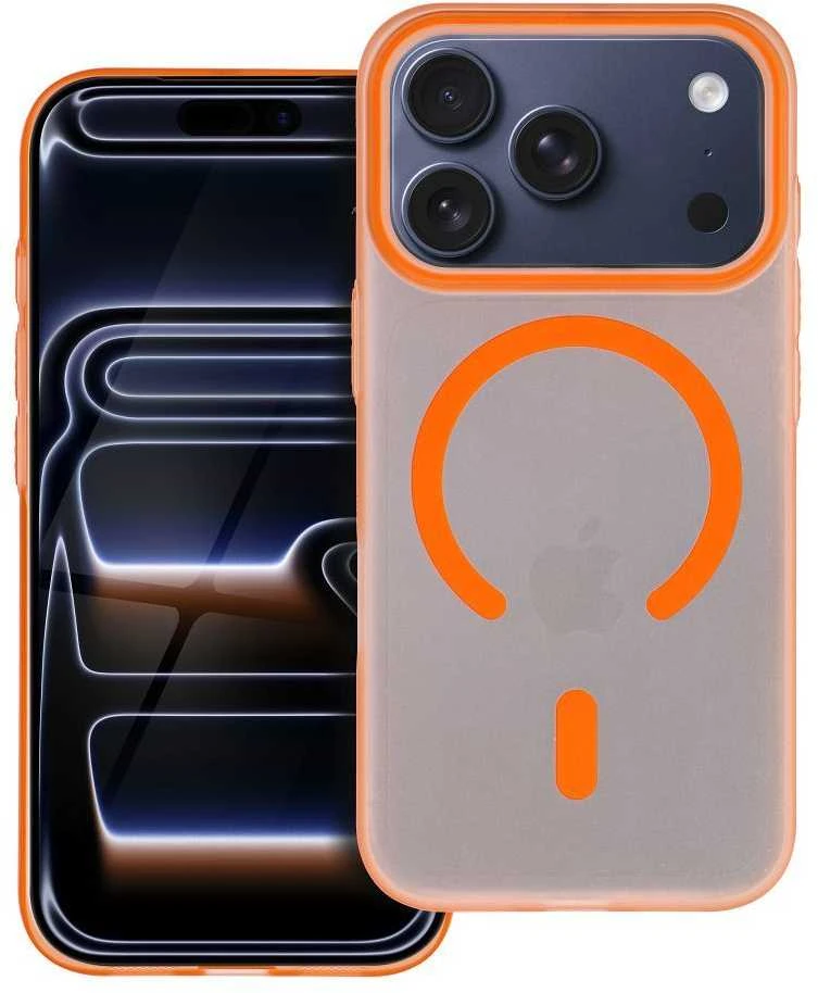 Dėklas Oem Case for iPhone 16e (SE4 2025) / 17e Go Oranžinis compatible with MagSafe oranžinis