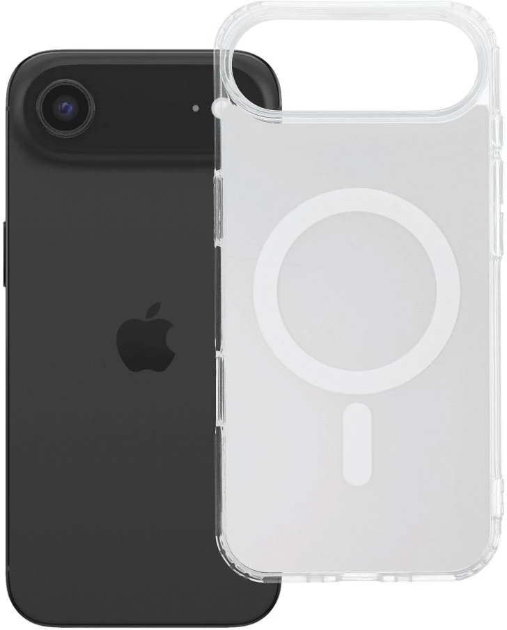OEM dėklas, skirtas „iPhone 17 AIR“ skaidriam „Fusion Mag Cover“, suderinamas su „MagSafe“ baltais