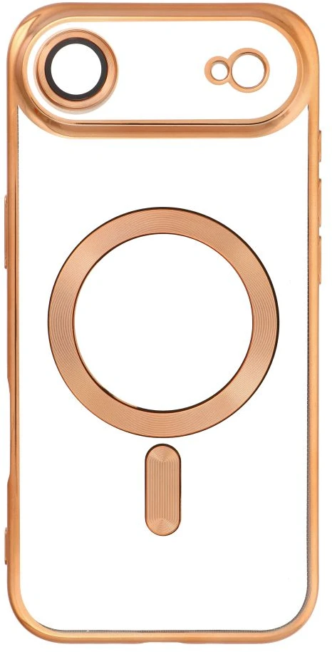 OEM dėklas, skirtas iPhone 17 AIR, Electro Mag dėklas, suderinamas su MagSafe auksiniu dangteliu
