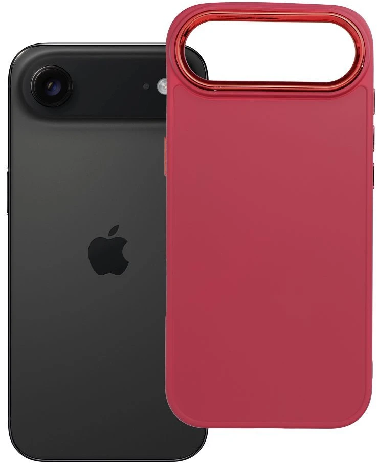 OEM dėklas, skirtas „iPhone 17 AIR“ rėmeliui, rausvai raudonas