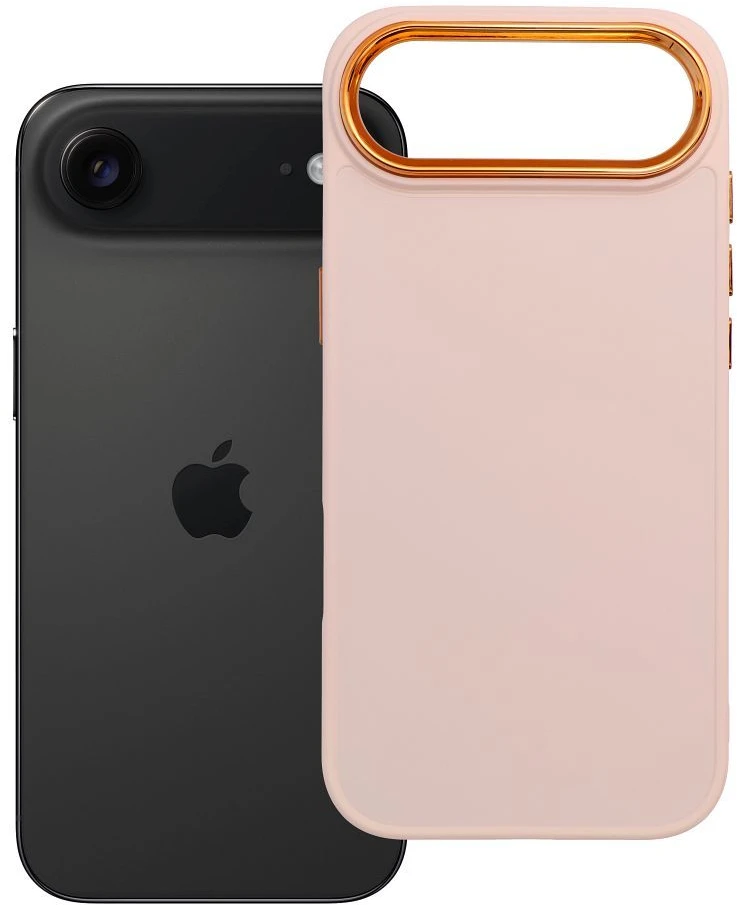 OEM dėklas, skirtas „iPhone 17 AIR Frame“, miltelinės rožinės spalvos