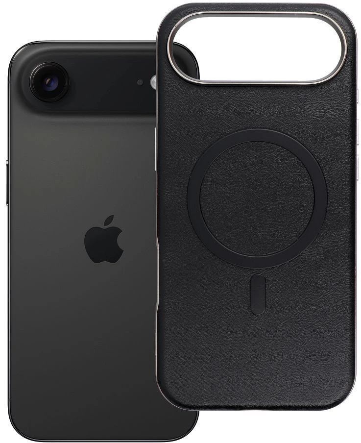 OEM dėklas, skirtas iPhone 17 AIR, „Gentleman Mag Cover“, suderinamas su „MagSafe“ (juodas)