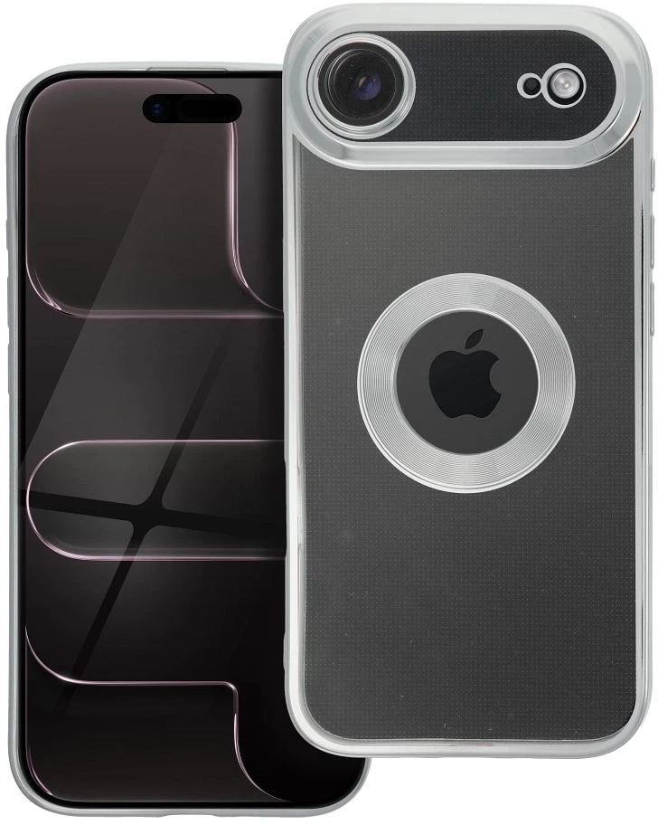 Dėklas Oem Case for iPhone 17 AIR Glam sidabrinis