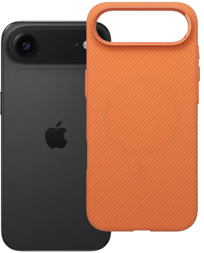 Oem Originalus „iPhone 17 AIR K-Look“ dėklas, suderinamas su „MagSafe“, oranžinis