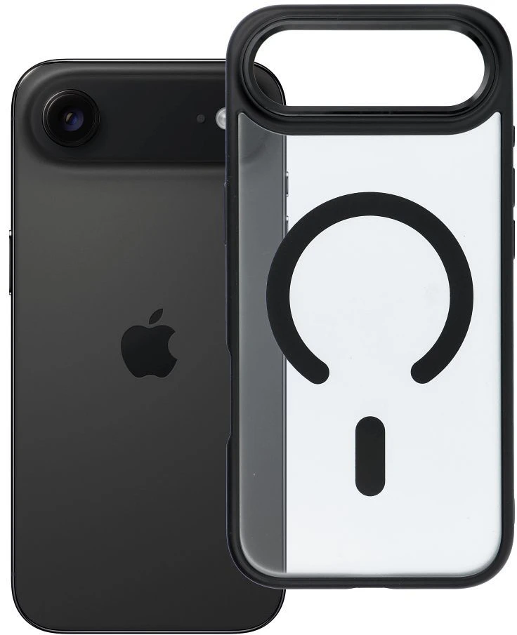 OEM dėklas, skirtas „iPhone 17 AIR“ matiniam „Mag“ dangteliui, suderinamas su „MagSafe“ juodu