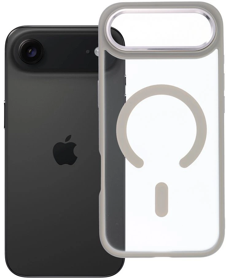Oem Originalus „iPhone 17 AIR“ matinis „Mag“ dėklas, suderinamas su „MagSafe“ titano plokšte.