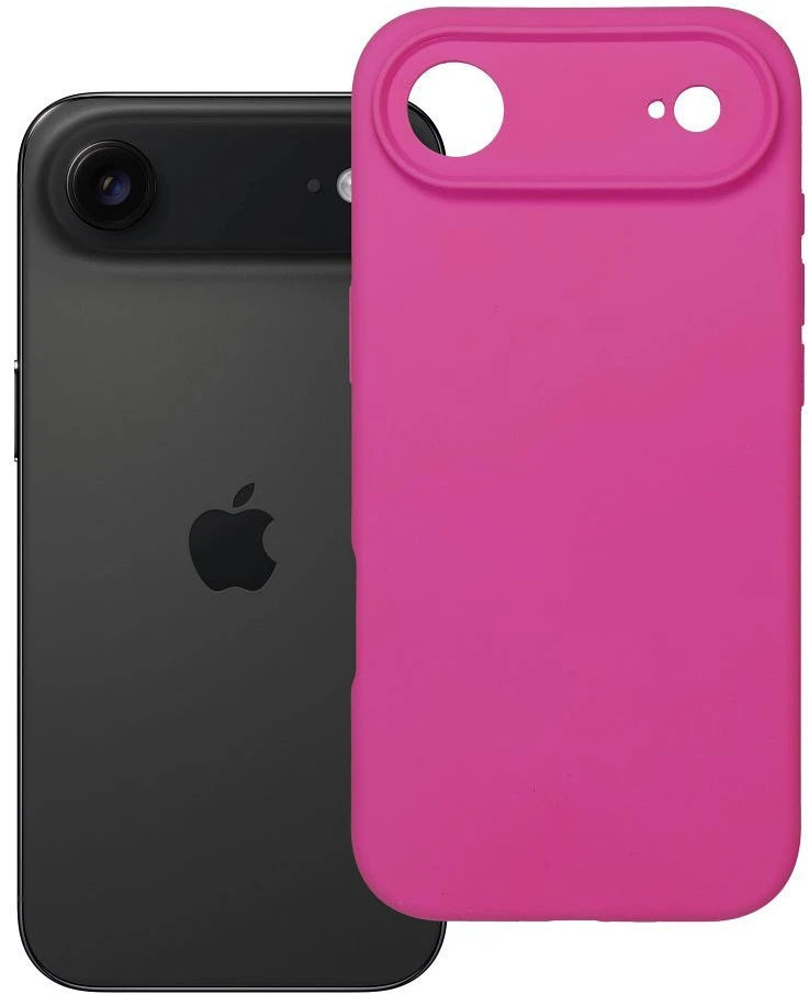 OEM dėklas, skirtas iPhone 17 AIR silikoniniam 2 mm dėklui (apsaugai nuo kameros), rožinis