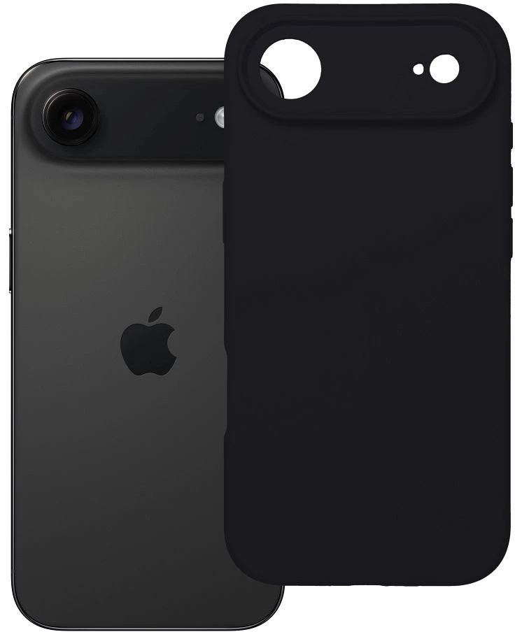 OEM dėklas, skirtas iPhone 17 AIR silikoniniam 2 mm dėklui (apsaugai nuo kameros), juodas