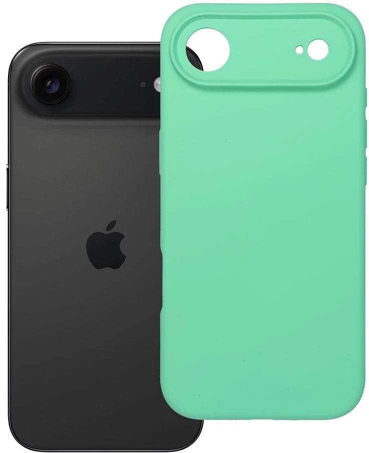 OEM dėklas, skirtas iPhone 17 AIR silikoniniam 2 mm dėklui (apsaugai nuo kameros), mėtinis