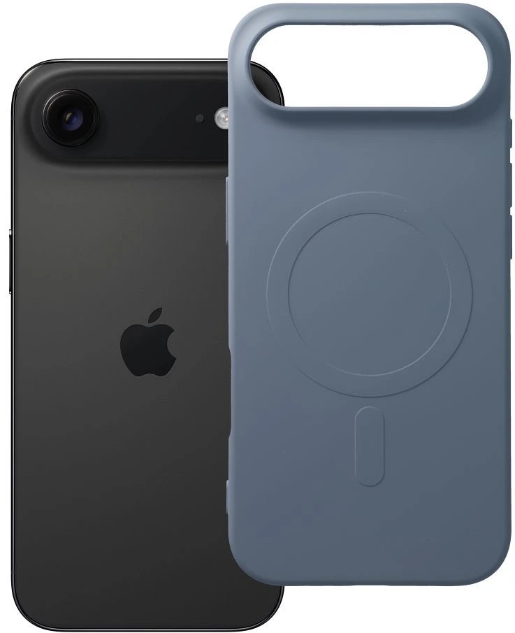 OEM dėklas, skirtas „iPhone 17 AIR“ silikoniniam „Mag“ dėklui, suderinamas su „MagSafe“ (didelė skylė) Šviesiai mėlynas