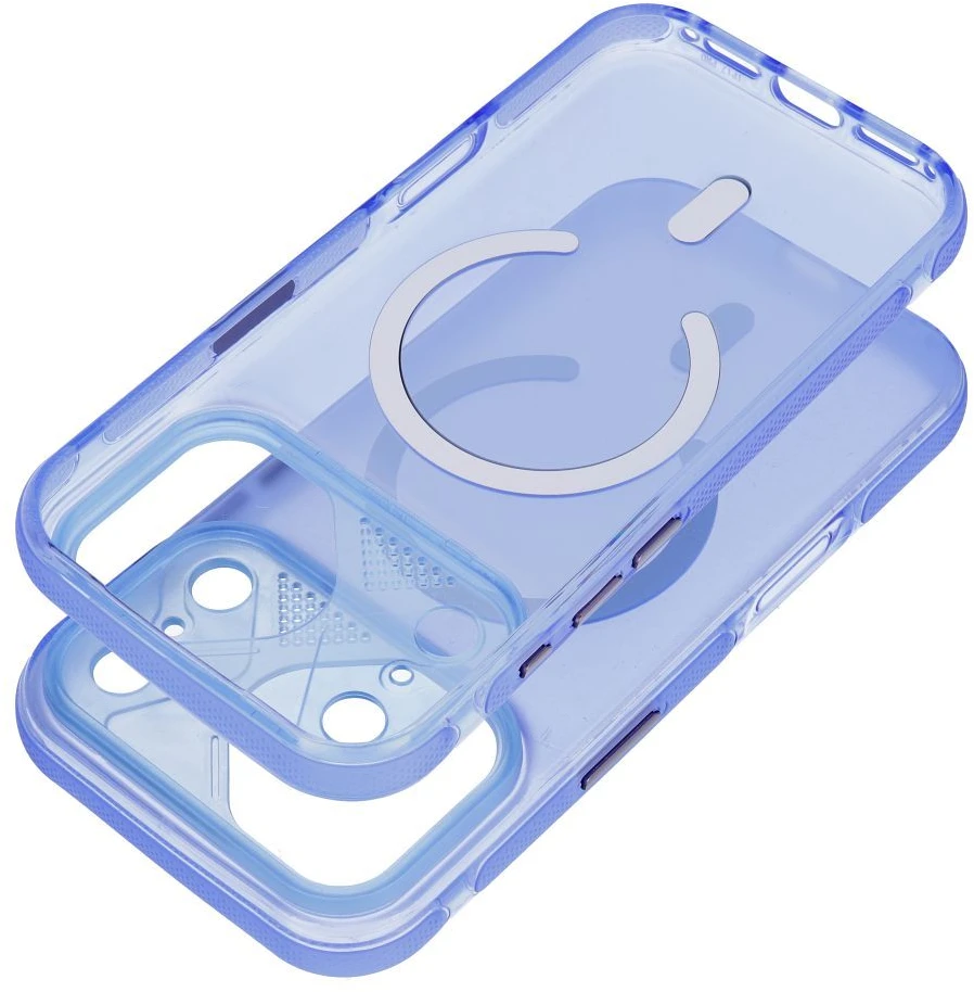 Originalus „iPhone 17 Aurora“ dėklas, suderinamas su „MagSafe“ mėlynas