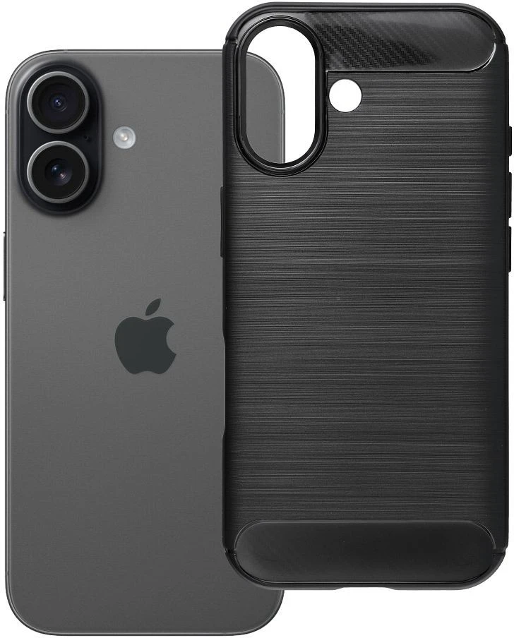 OEM dėklas iPhone 17 Carbon 2.0 juodas